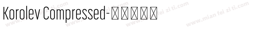 Korolev Compressed字体转换